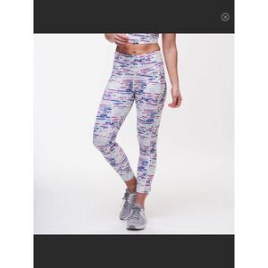 Tasc Performance Uptown High Rise 7/8 Pocket Legging in Urban Flow EUC Size S